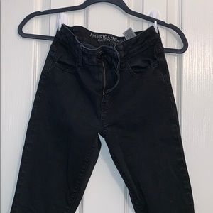 American Eagle Black High rise Jegging